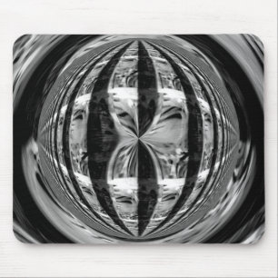 Alfombrilla De Ratón Buque orb cromado negro (horizontal)