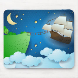 Alfombrilla De Ratón Buque volador al aterrizar