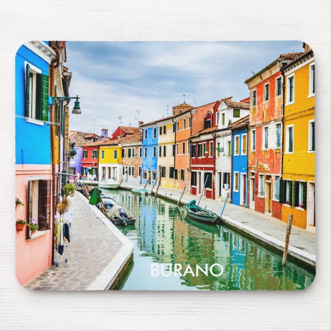 Alfombrilla De Ratón Burano (Italia) (Frente)