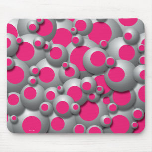 Alfombrilla De Ratón Burbujas burbujas Hot Pink Mouse Pad