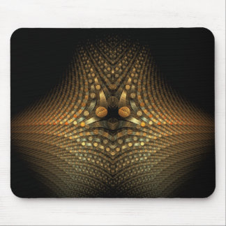 Alfombrilla De Ratón Burbujas doradas en Mousepad oscuro