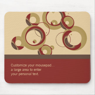 Alfombrilla De Ratón Burbujas modernas Mousepad rayado - beige