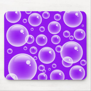 Alfombrilla De Ratón Burbujas púrpuras