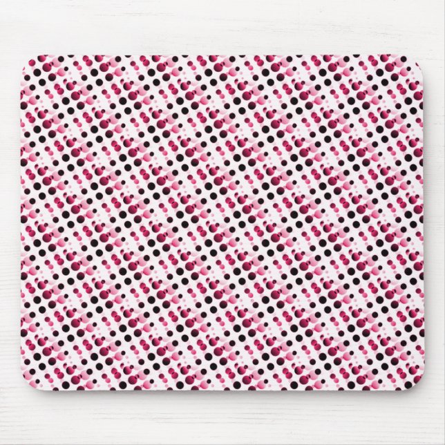 Alfombrilla De Ratón Burbujas Rosa Retro Mousepad (Frente)