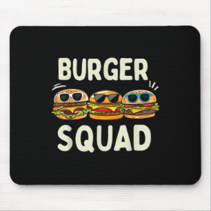 Alfombrilla De Ratón Burger Squad Funny Hamburger Fast Foodis Bu