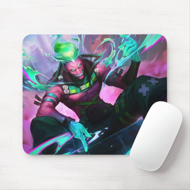 Alfombrilla De Ratón Burning Vengeance Gaming Mousepad | Tema llamativo (Con ratón)