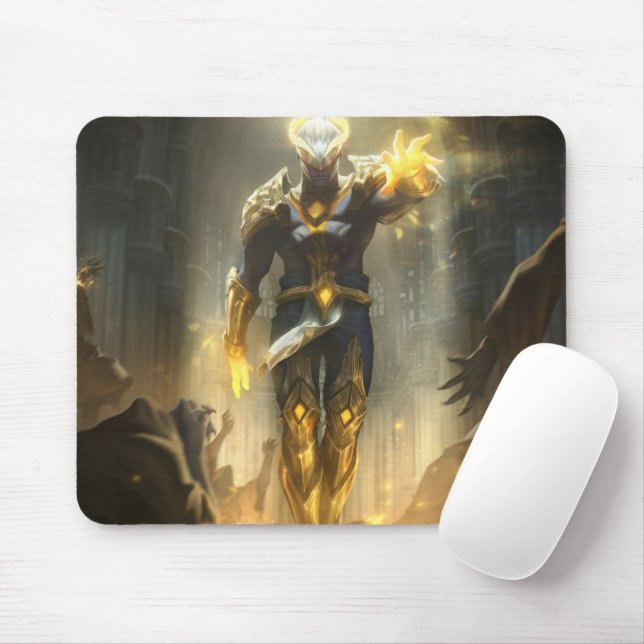 Alfombrilla De Ratón Burning Vengeance Gaming Mousepad | Tema llamativo (Con ratón)