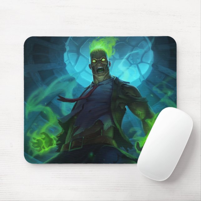Alfombrilla De Ratón Burning Vengeance Gaming Mousepad | Tema llamativo (Con ratón)
