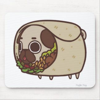 Alfombrilla De Ratón Burrito Pug Mousepad