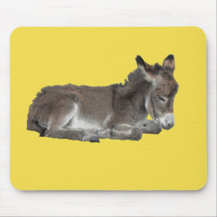 Alfombrilla De Ratón Burro de chocolate lindo bebé folios durmiendo