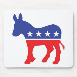 Alfombrilla De Ratón Burro de Demócrata