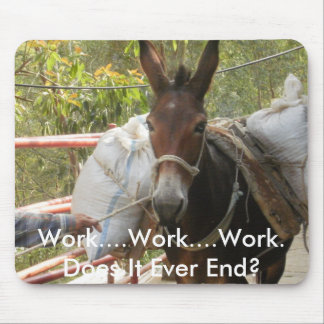 Alfombrilla De Ratón Burro de trabajo Mousepad