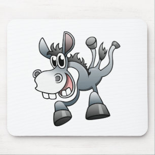 Alfombrilla De Ratón Burro del dibujo animado