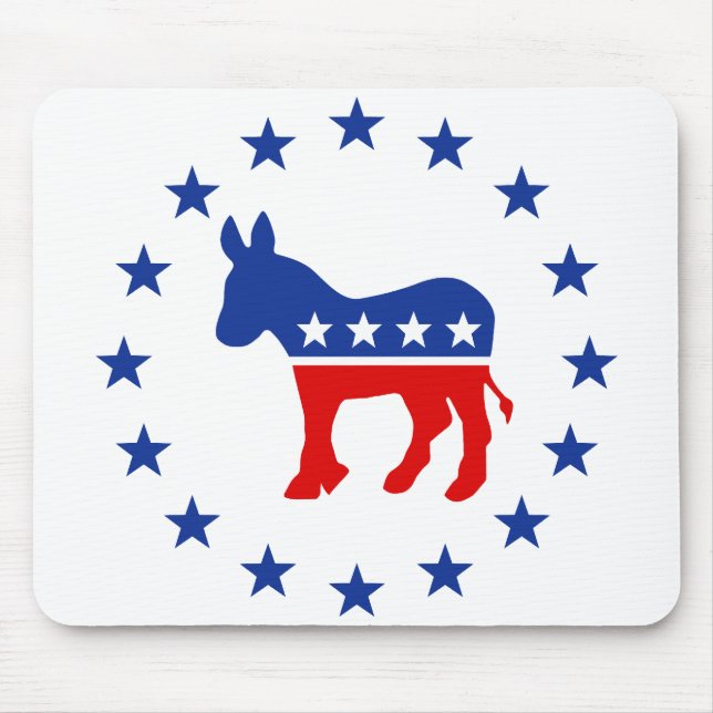 Alfombrilla De Ratón Burro Mousepad de Demócrata (Frente)