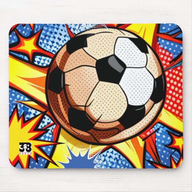 Alfombrilla De Ratón Burst de fútbol (Frente)