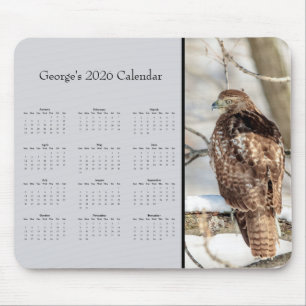 Alfombrilla De Ratón Busardo Colirrojo: Personaliza el calendario de to
