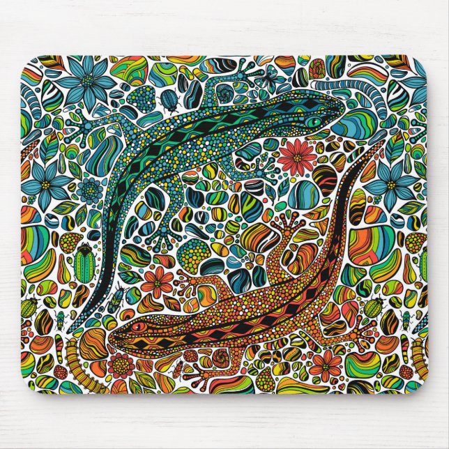 Alfombrilla De Ratón Buscar los geckos (Frente)