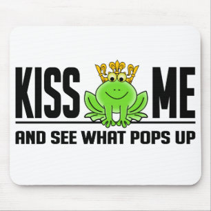 Alfombrilla De Ratón Busepad de rana KISS ME, personalizable