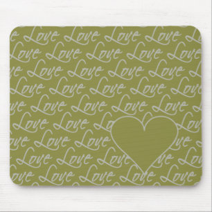 Alfombrilla De Ratón Busepad de texto de amor, personalizar