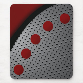 Alfombrilla De Ratón Busepad moderno, negro, rojo, gris, abstracto