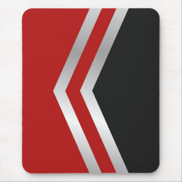 Alfombrilla De Ratón Busepad moderno, negro, rojo, gris, blanco, abstra