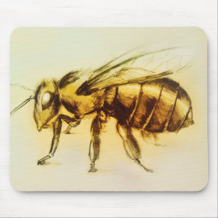 Alfombrilla De Ratón Busepad original de arte vintage - Abeja