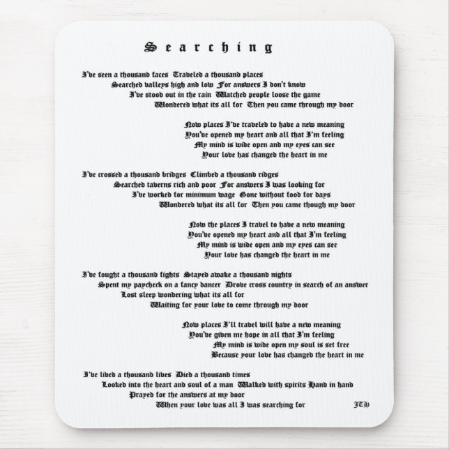 Alfombrilla De Ratón Búsqueda (Frente)