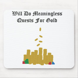 Alfombrilla De Ratón Búsquedas sin setido para el oro Mousepad