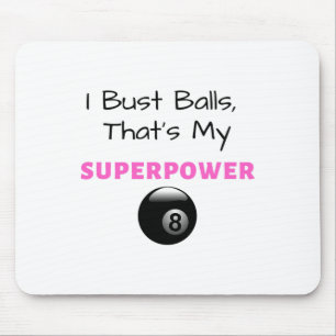 Alfombrilla De Ratón Bust Superpower Billiards Pool 8ll 9ll Regalo