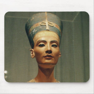 Alfombrilla De Ratón Busto de la reina Nefertiti, vista delantera