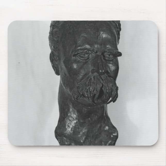Alfombrilla De Ratón Busto del alemán de Friedrich Nietzsche (Frente)