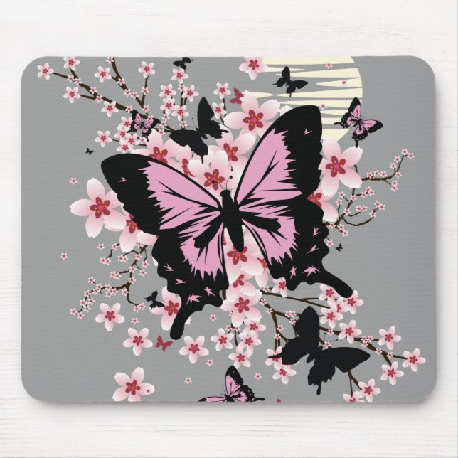 Alfombrilla De Ratón Butterflies Blossom (Frente)