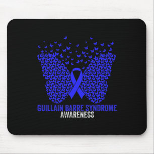 Alfombrilla De Ratón Butterflies Ribbon Guillain Byrre Syndrome Awarene