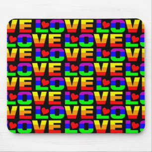 Alfombrilla De Ratón Buzón de amor arcoiris