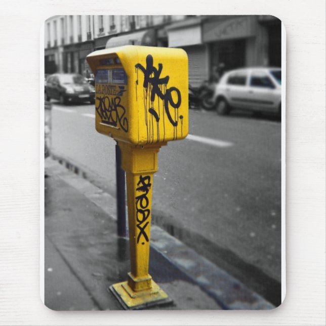 Alfombrilla De Ratón buzón de correos de París (Frente)
