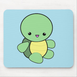 Alfombrilla De Ratón Buzón de tortuga verde kawaii