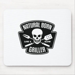 Alfombrilla De Ratón Byrbecue Natural Born Griller Funny Grill Master G