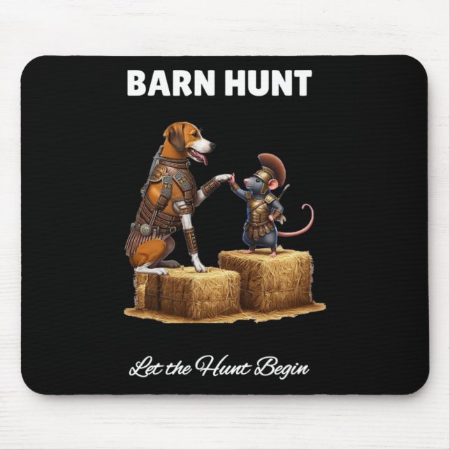 Alfombrilla De Ratón Byrn Hunt Lover - Cute Warrior Rat Y American Fo (Frente)