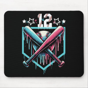 Alfombrilla De Ratón Bysebyll Drip 12 cumpleaños chicos número 12 juven