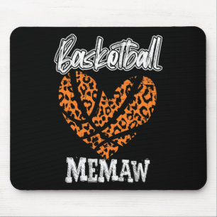 Alfombrilla De Ratón Bysketbyll Memaw Top Heart Angustiado Retro Cheeta