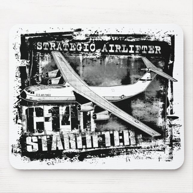 Alfombrilla De Ratón C-141 Starlifter Mouse Pad Mousepad (Frente)