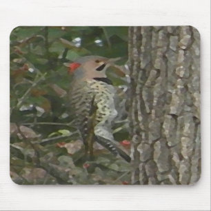 Alfombrilla De Ratón C.C. pájaro Mousepad de la pulsación de corriente