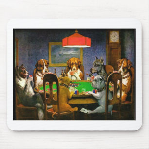 Alfombrilla De Ratón C.M. Coolidge Dogs acaricia destino del humor de l