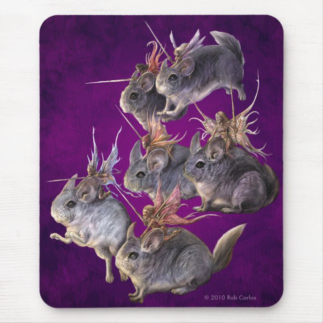 Alfombrilla De Ratón Caballería Mousepad de la chinchilla (Frente)