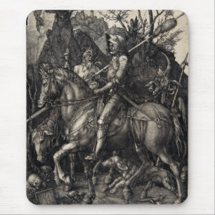 Alfombrilla De Ratón Caballero de Albrecht Dürer, muerte y el diablo
