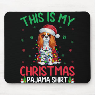 Alfombrilla De Ratón Caballero de navidad feo Rey Charles Spaniel Perro