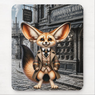 Alfombrilla De Ratón Caballero Fennec Fox Steampunk en la tienda de som