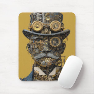 Alfombrilla De Ratón Caballero Mecánico Steampunk