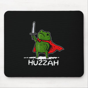 Alfombrilla De Ratón Caballero Rana Huzzah Cita Divertida Espada Meme