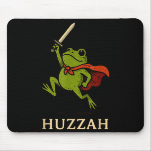 Alfombrilla De Ratón Caballero Rana Huzzah divertida cita Meme espada